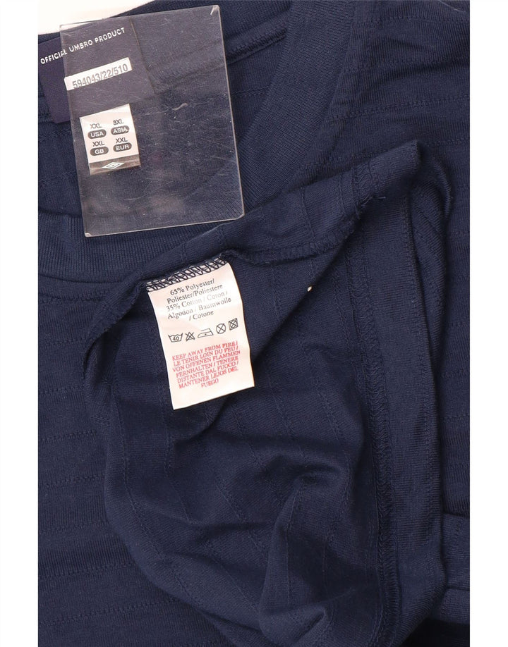 UMBRO Camiseta Hombre Top 2XL Azul Marino Algodón