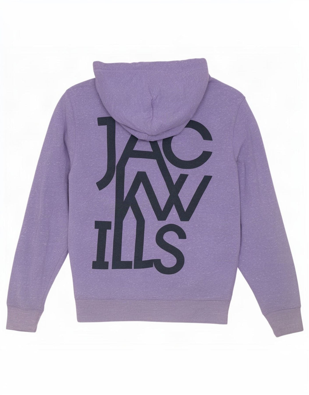 Jack Wills Suéter con capucha y cremallera gráfica para hombre Poliéster moteado en color morado medio