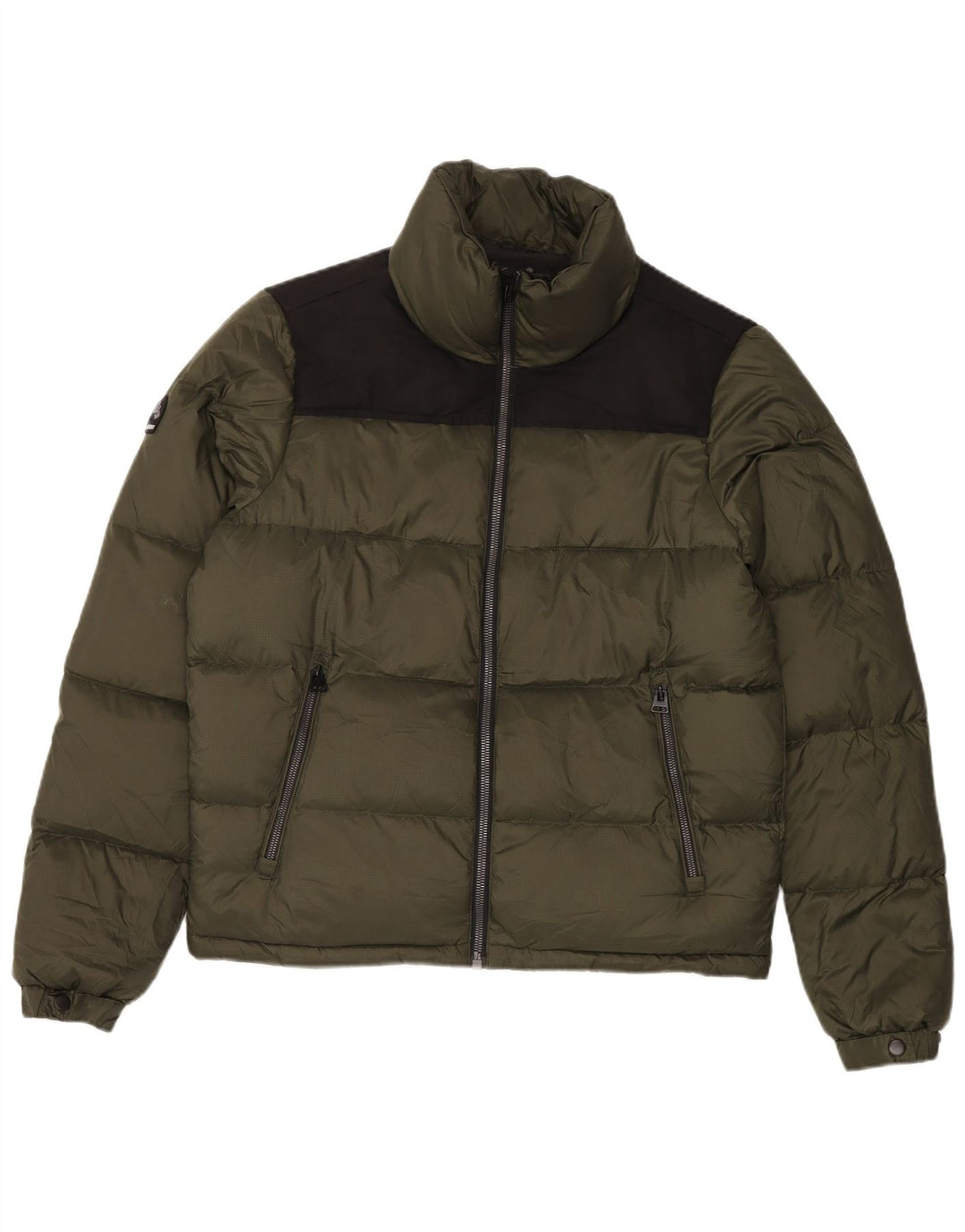 Superdry Chaqueta acolchada para hombre ES 38 Medium Caqui Nylon color block