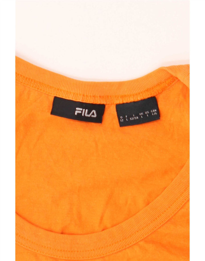 Fila Hombre Chaleco Top Grande Naranja