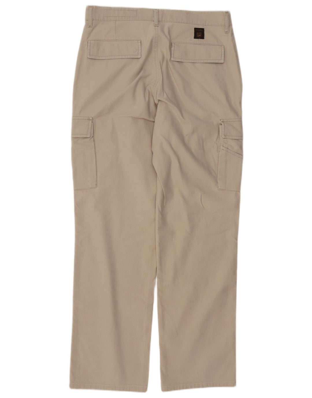 Pantalón Cargo Recto Gas Hombre W34 L32 Algodón Beige