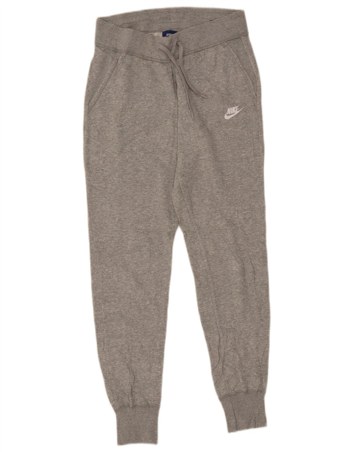 NIKE Mujer Chándal Pantalones Joggers UK 10 Small Gris Algodón