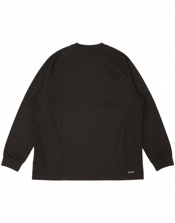 Adidas Hombre Aeroready Chándal Top Chaqueta 2XL Negro Poliéster