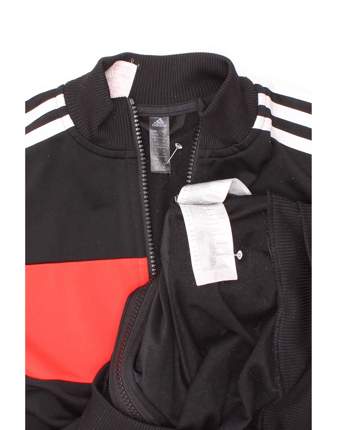 Adidas - Chaqueta de chándal para niño, 9-10 años, color negro, poliéster