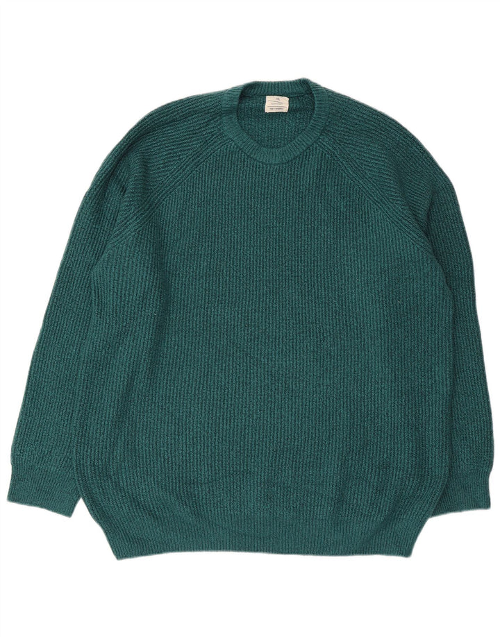 Marks & Spencer - Jersey de cuello redondo para hombre, talla 2XL, poliamida verde