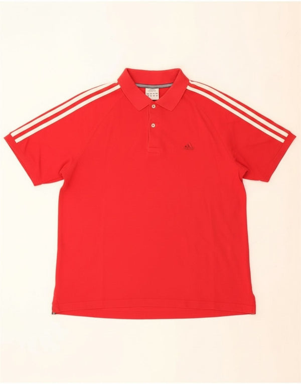Polo Adidas Hombre Algodón Rojo Medio