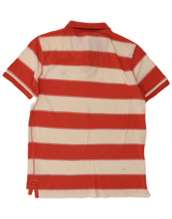 Polo de hombre Fat Face de algodón a rayas rojas grandes