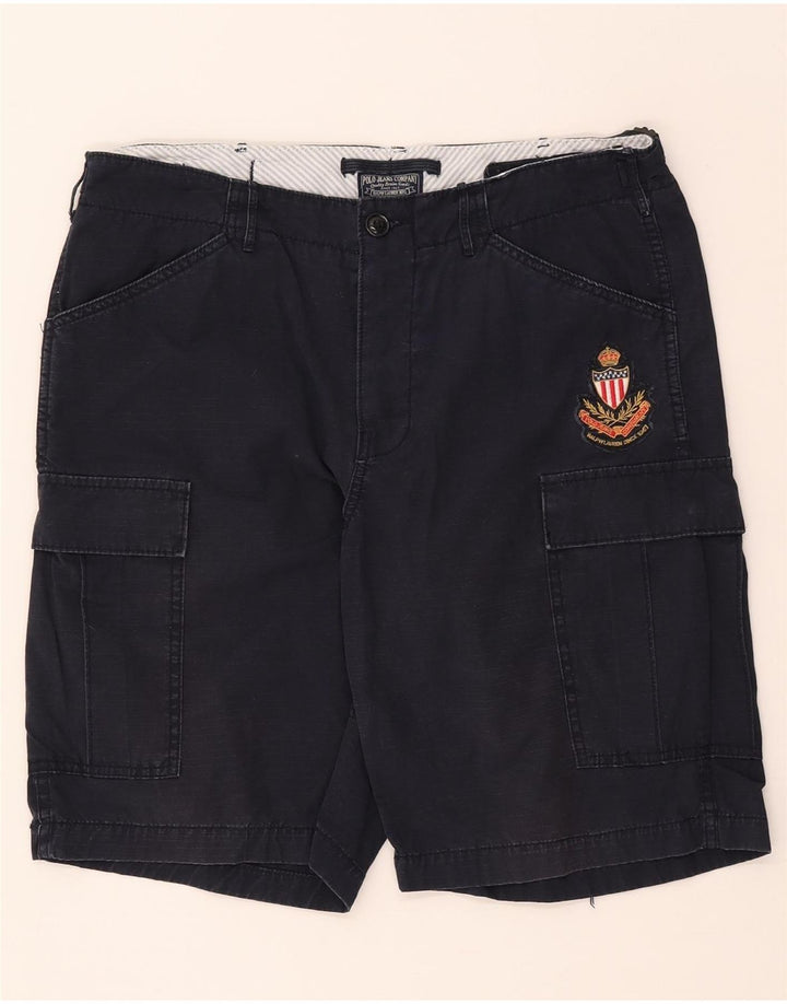 Polo Ralph Lauren Pantalones cortos cargo para hombre W33 Algodón azul marino mediano