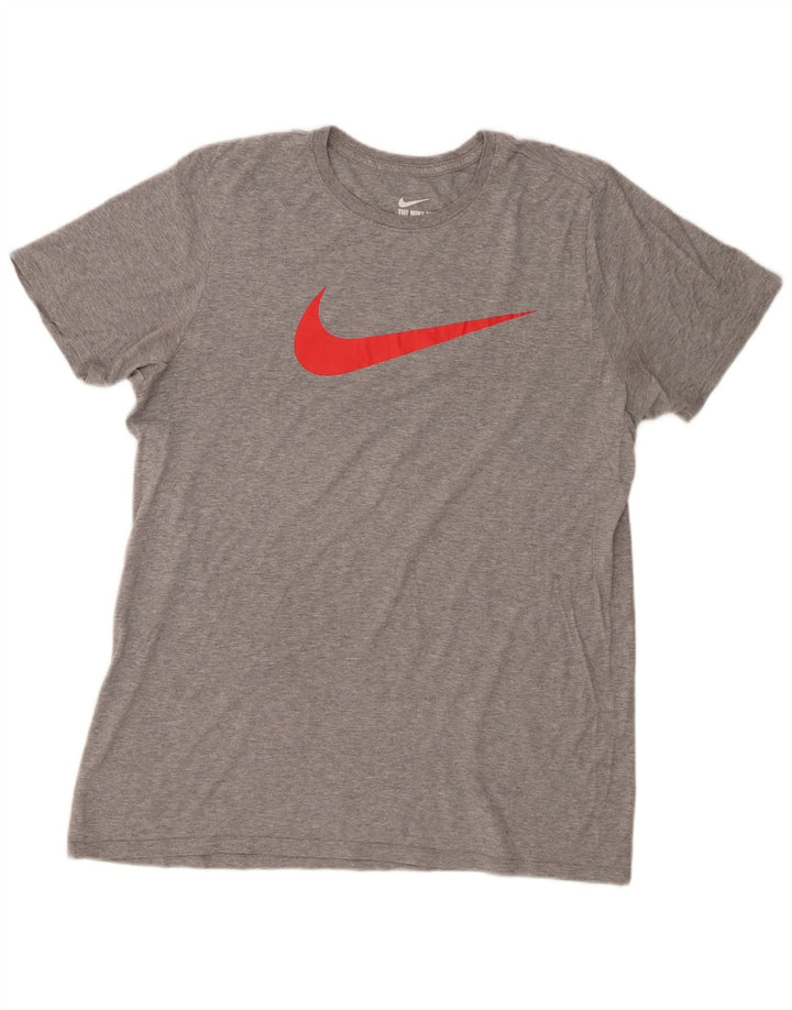 Nike Camiseta gráfica de corte atlético para hombre, talla grande, gris