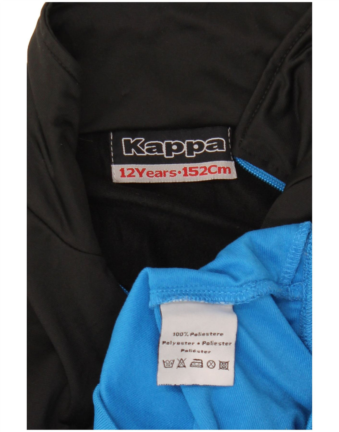 KAPPA Chaqueta de chándal para niños 11-12 años Azul Poliéster color block