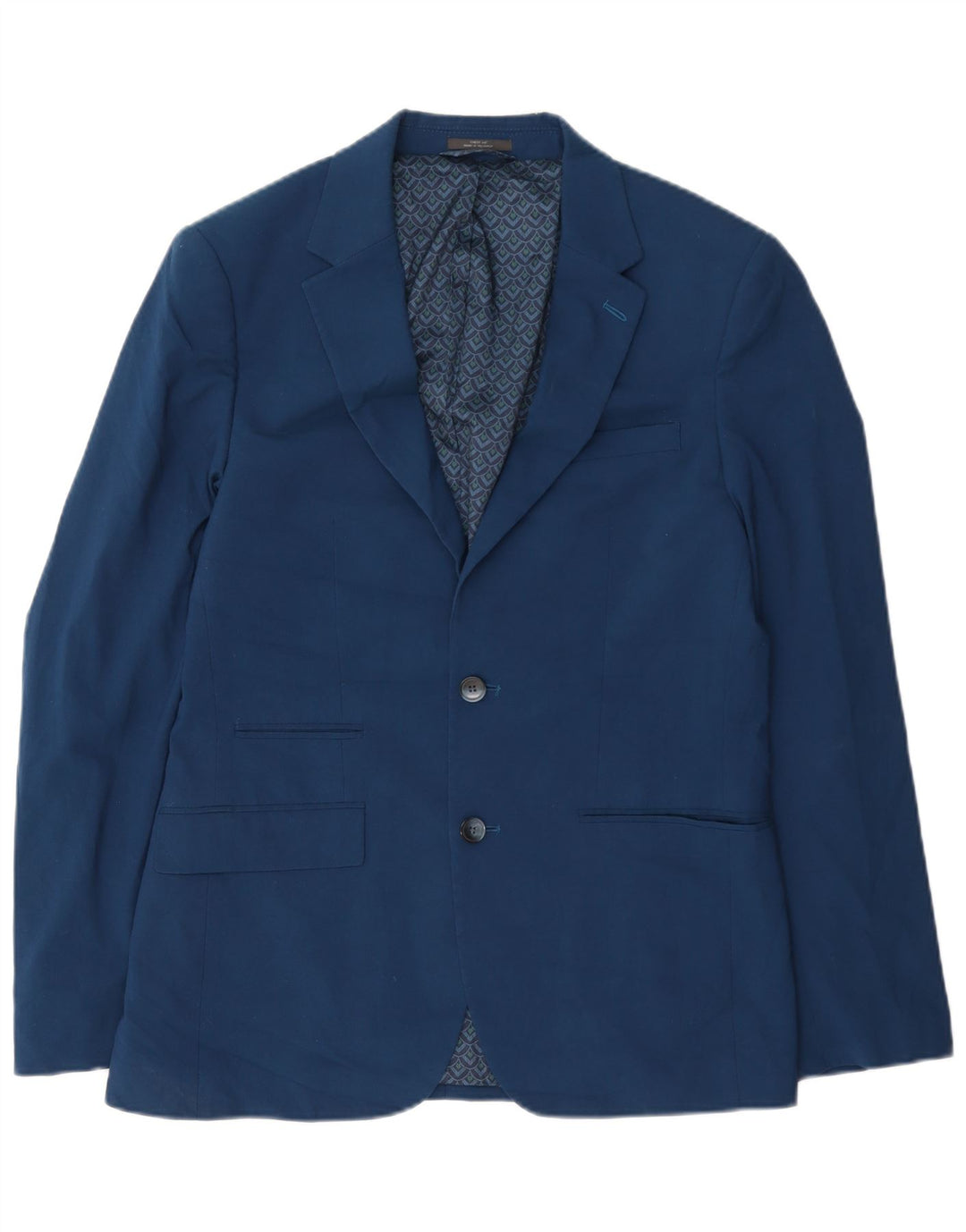 Marks & Spencer Chaqueta tipo blazer de 2 botones para hombre UK 38 Poliéster azul medio