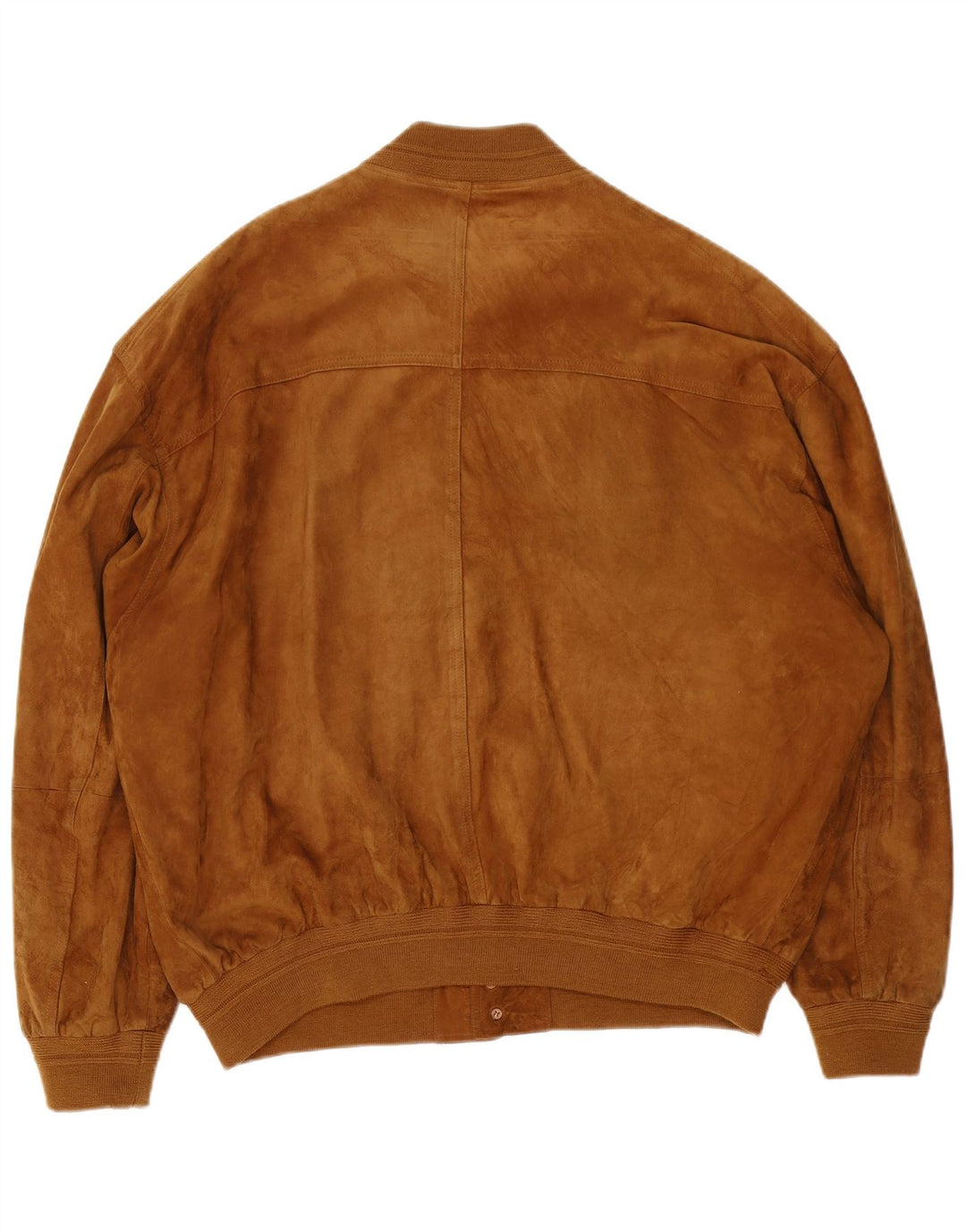 James Dillon Chaqueta bomber de ante para hombre UK 44 2XL Cuero marrón