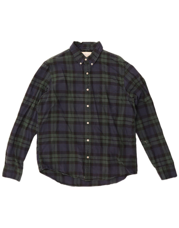 Camisa Ralph Lauren para hombre grande de algodón a cuadros azul marino