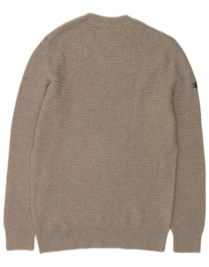 Superdry Jersey De Cuello Redondo Para Hombre De Algodón Gris Medio