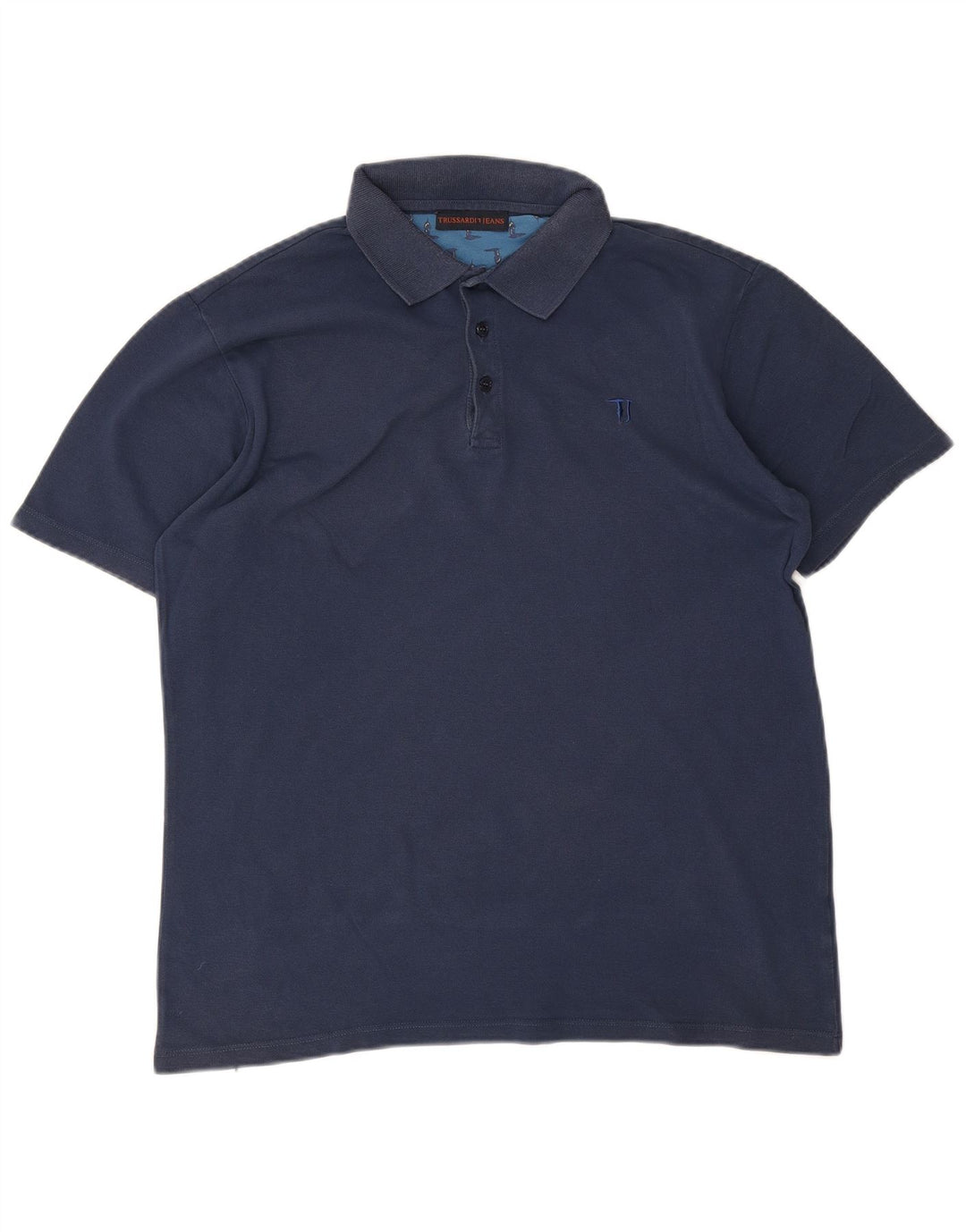 Polo Trussardi Jeans Hombre Large Azul Marino