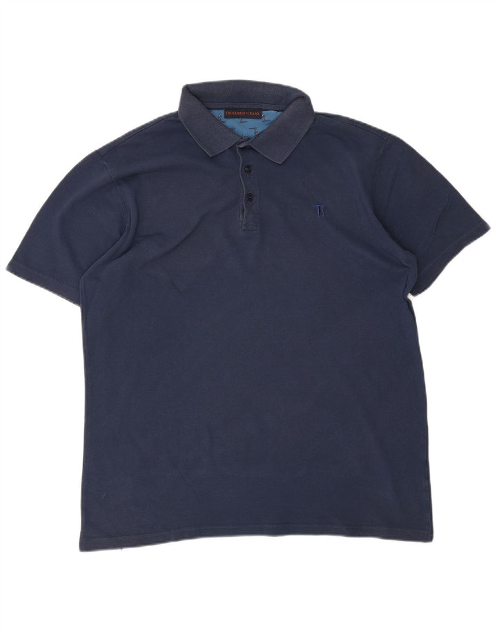 Polo Trussardi Jeans Hombre Large Azul Marino