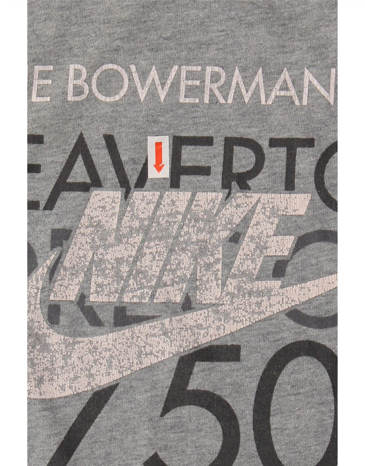 Camiseta NIKE USA Graphic para hombre, talla grande, color gris, algodón