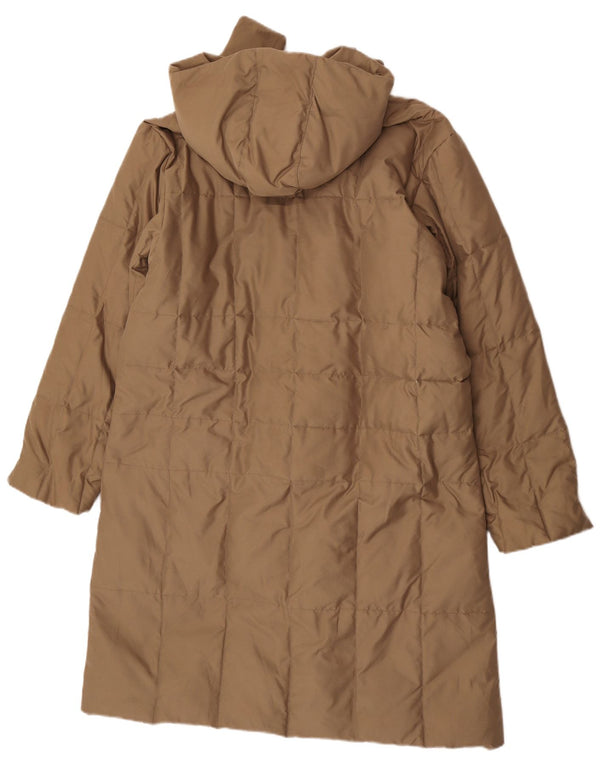 Sergio Tacchini Abrigo acolchado con capucha para mujer IT 46 Poliéster beige grande