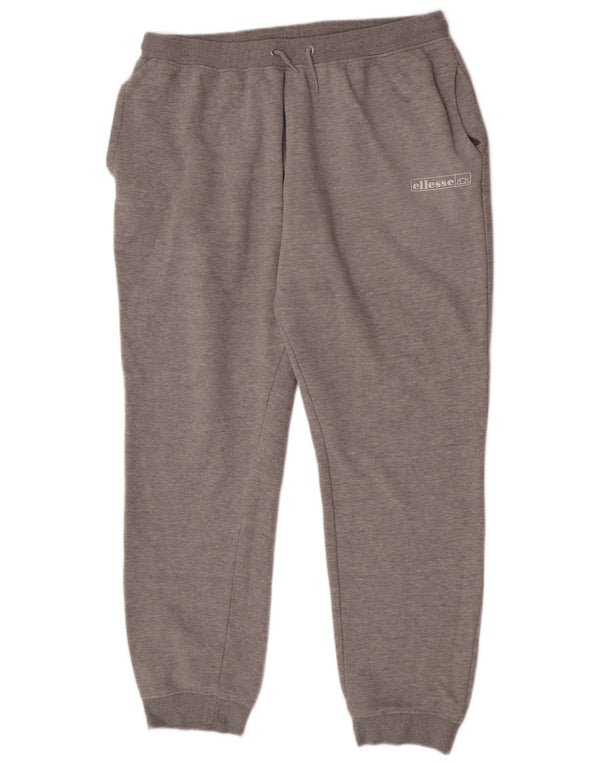 Ellesse Pantalones de Chándal para Mujer Joggers UK 22 3XL Gris Algodón
