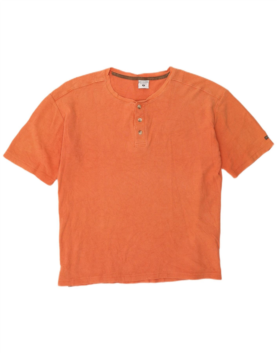 Columbia Camiseta Regular para Hombre Top Medium Naranja Algodón