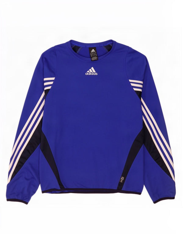 Adidas Mens Climawarm Top Manga Larga UK 40/42 Medium Azul Marino Colorblock
