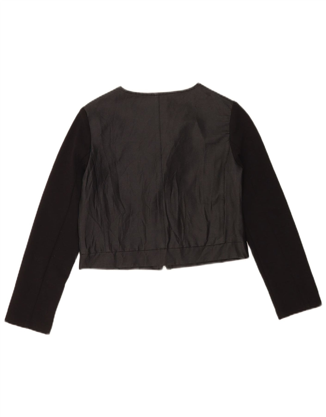 Please Chaqueta bomber corta de niña 11-12 años Viscosa negra