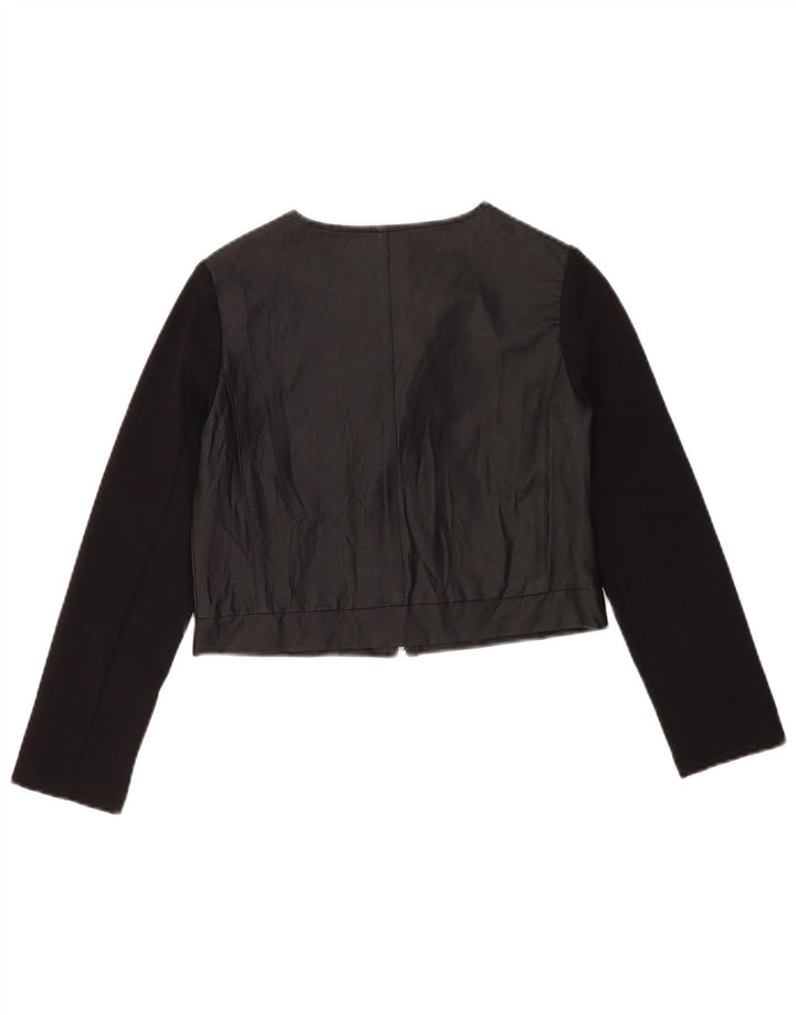 Please Chaqueta bomber corta de niña 11-12 años Viscosa negra