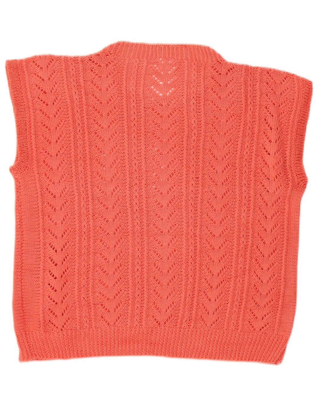 VINTAGE Chaleco de mujer Camiseta sin mangas Reino Unido 12 Rosa medio