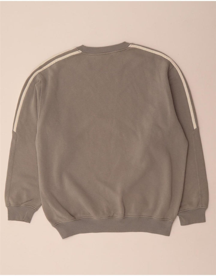 ADIDAS Sudadera para hombre Jumper UK 42/44 Grande Gris Algodón