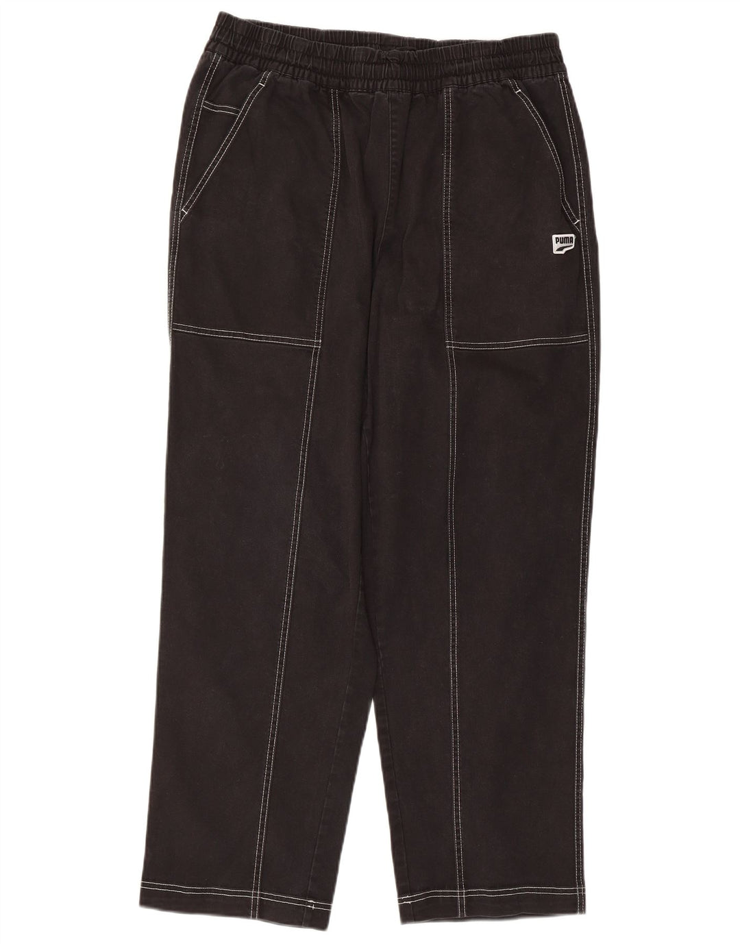Puma Pantalones Casuales Rectos para Hombre Grande W34 L27 Negro