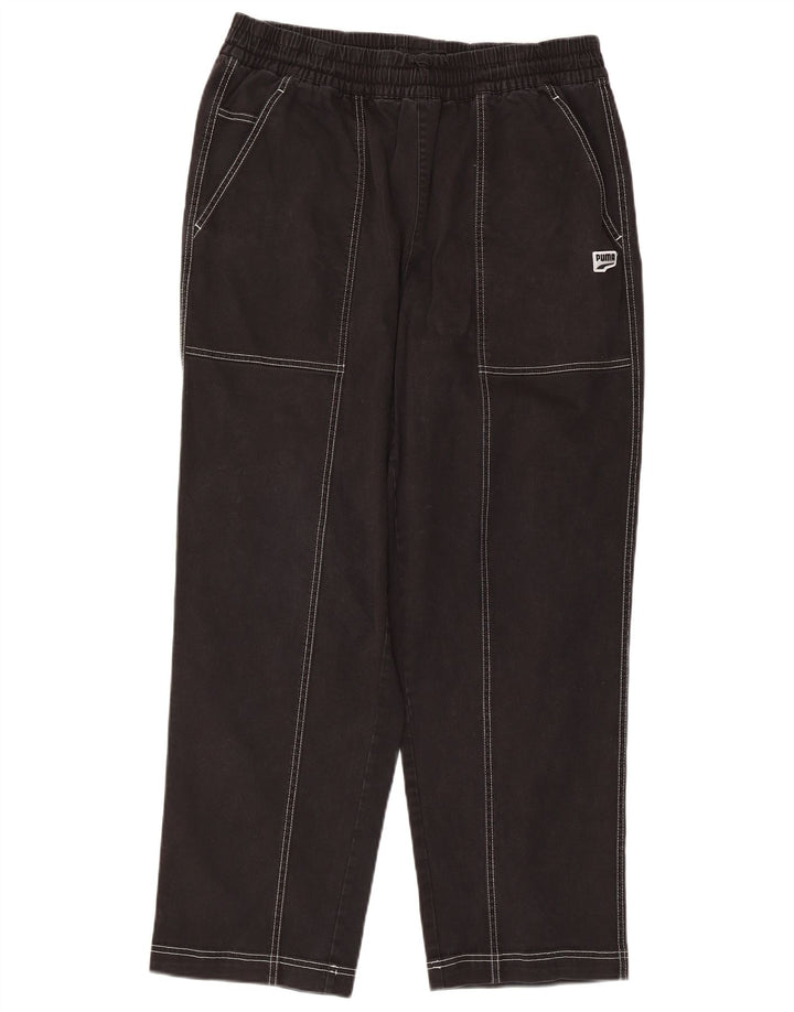 Puma Pantalones Casuales Rectos para Hombre Grande W34 L27 Negro