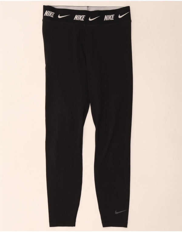 Nike Leggings ajustados con estampado gráfico para mujer UK 46 Grande Algodón negro