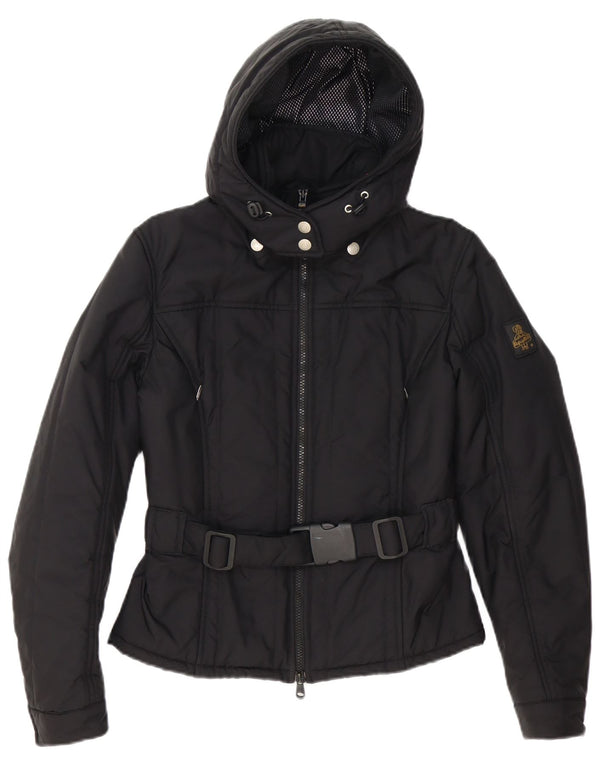 Refrigiwear Chaqueta cortavientos con capucha Cruz para mujer UK 12 Medium Black