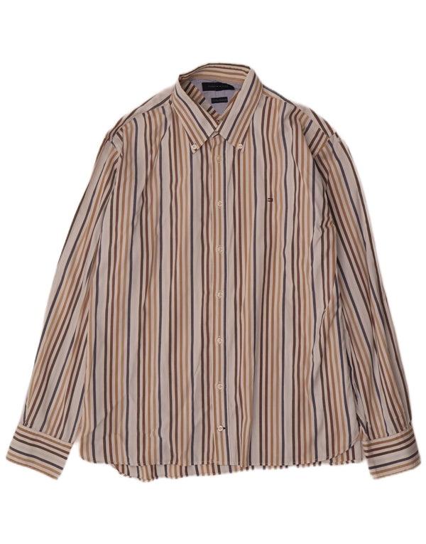 Camisa Tommy Hilfiger Hombre XL Algodón Rayas Multicolor