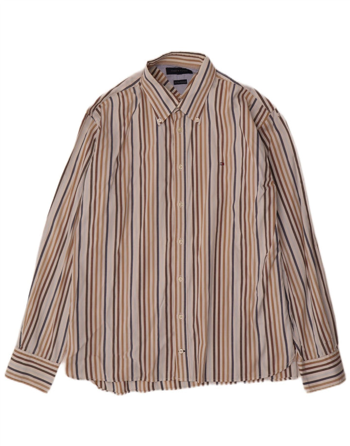 Camisa Tommy Hilfiger Hombre XL Algodón Rayas Multicolor