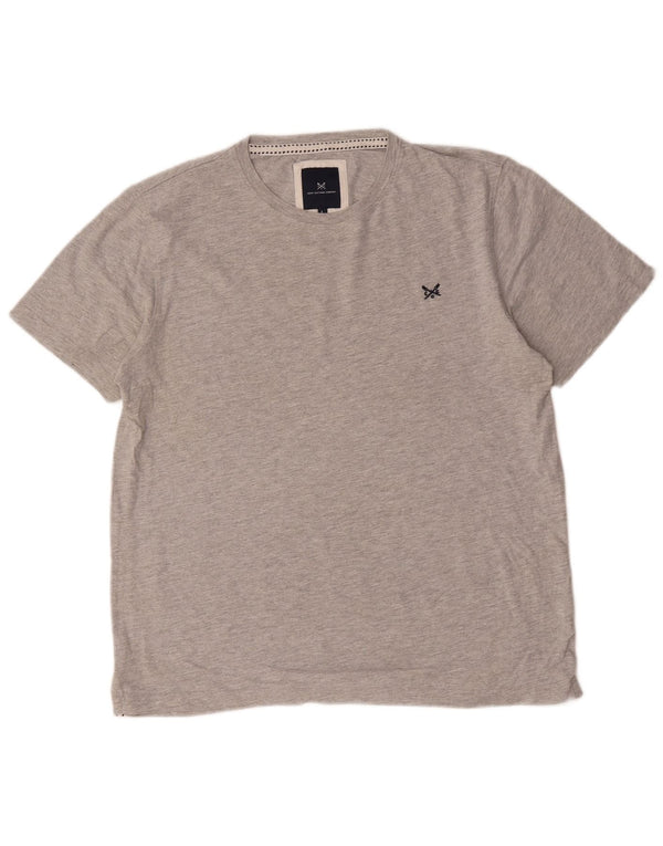 Crew Clothing Camiseta para hombre Top Grande Gris Algodón