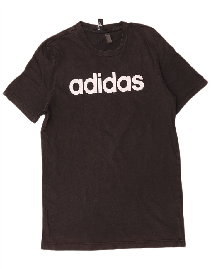 Adidas - Camiseta gráfica para hombre, talla mediana, algodón negro