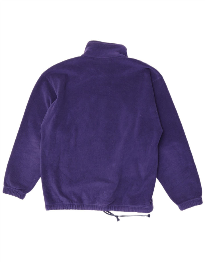 Sergio Tacchini - Jersey de forro polar con cuello y cremallera para hombre, talla grande, color morado
