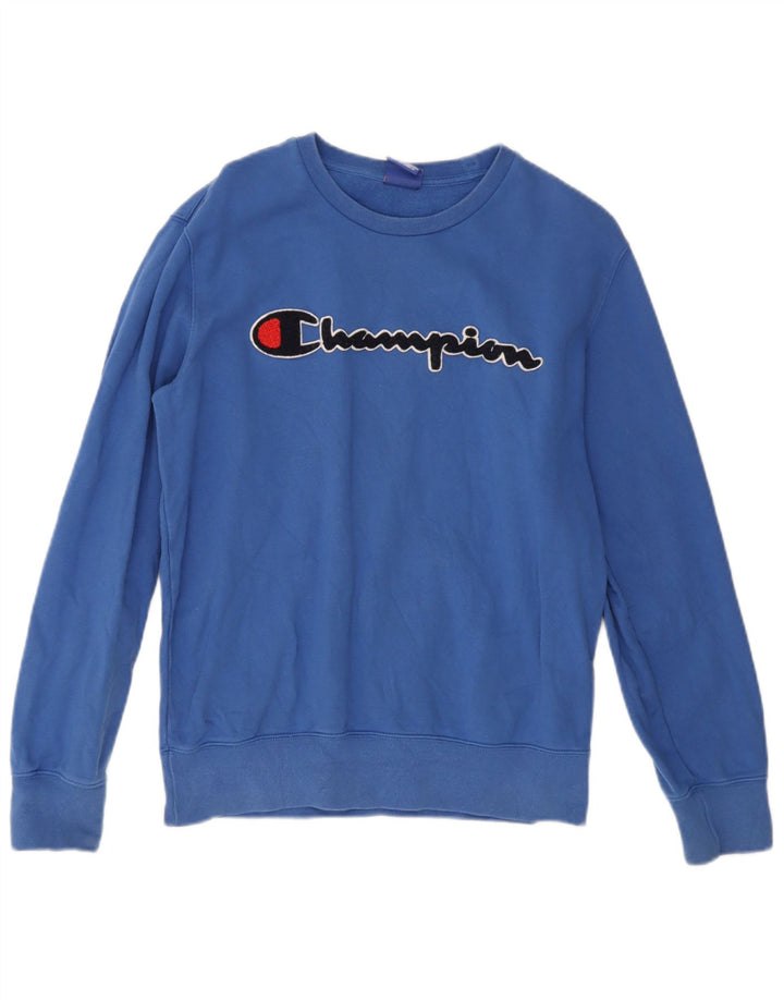 Champion Sudadera Con Estampado Gráfico Jumper Azul Medio