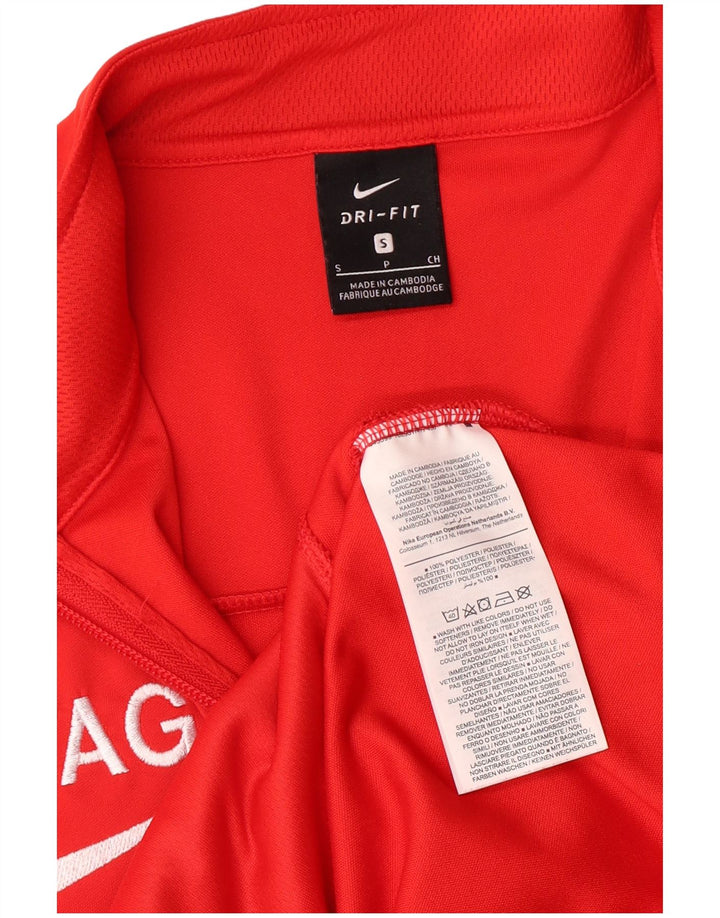 Nike Mens Graphic Chándal Top Chaqueta Pequeña Rojo Poliéster Deportes