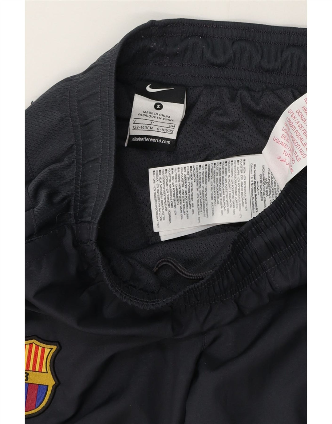 Nike Pantalones de Chándal Barcelona para Niños 8-9 Años Pequeño Azul Marino Poliéster