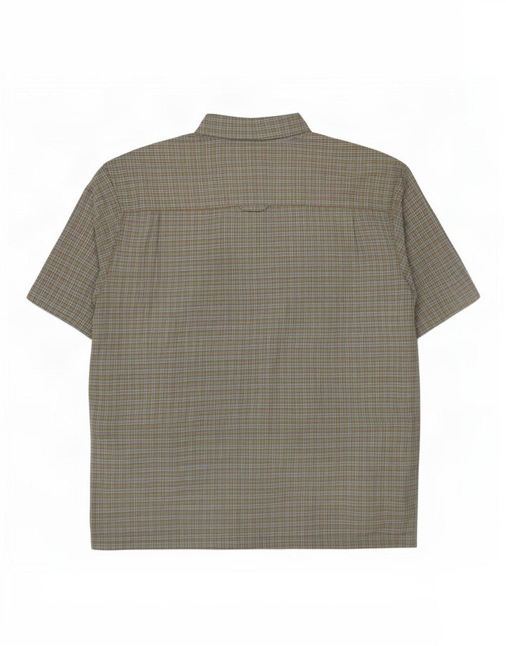 The North Face Camisa Manga Corta Hombre XL Green Check Modal