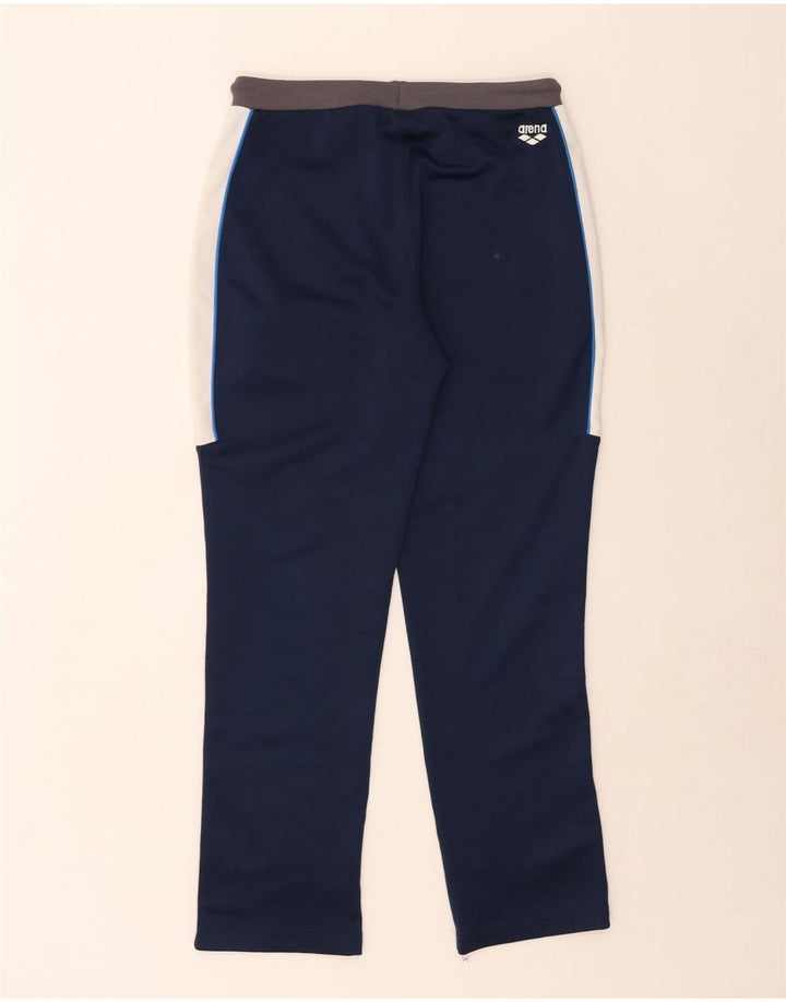 ARENA Mens Tracksuit Trousers Small  Navy Blue Colourblock Polyester Vintage Arena and Second-Hand Arena from Messina Hembry 