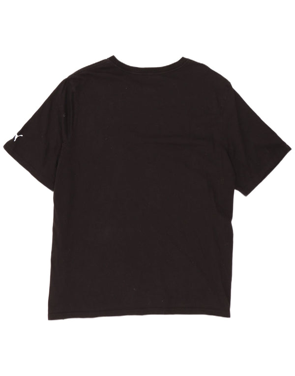 PUMA Camiseta gráfica para hombre Top 2XL Algodón negro