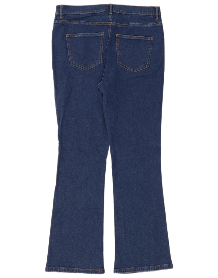 Marks & Spencer Jeans Regular Slim Bootcut para Mujer UK 40 Large W34 L30 Azul