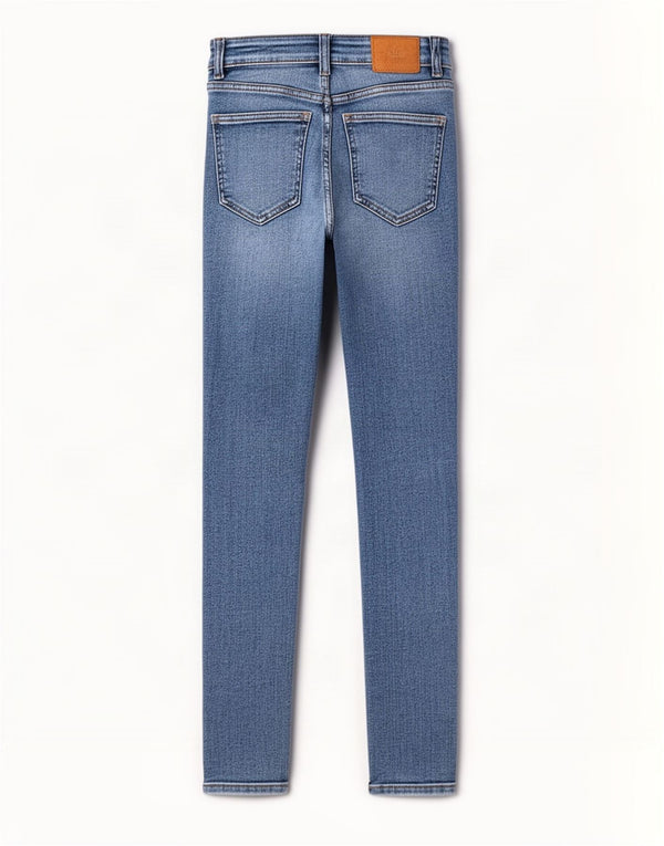 Zara Vaqueros pitillo para mujer EU 34 2XS W24 L28 Algodón azul