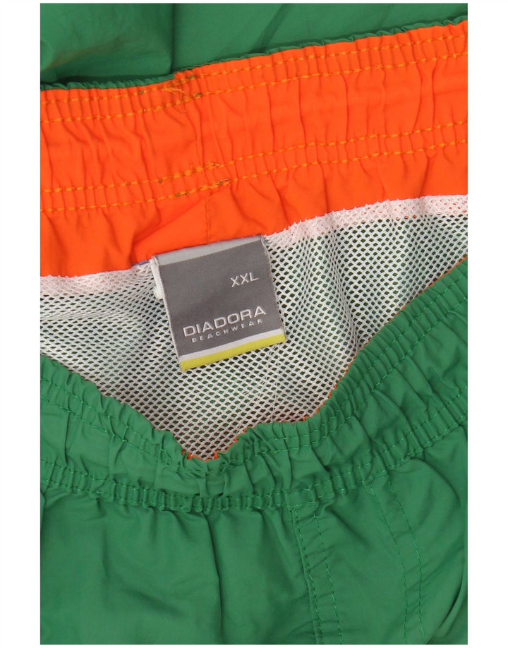 Diadora Bañador Corto Hombre 2XL Verde Poliéster