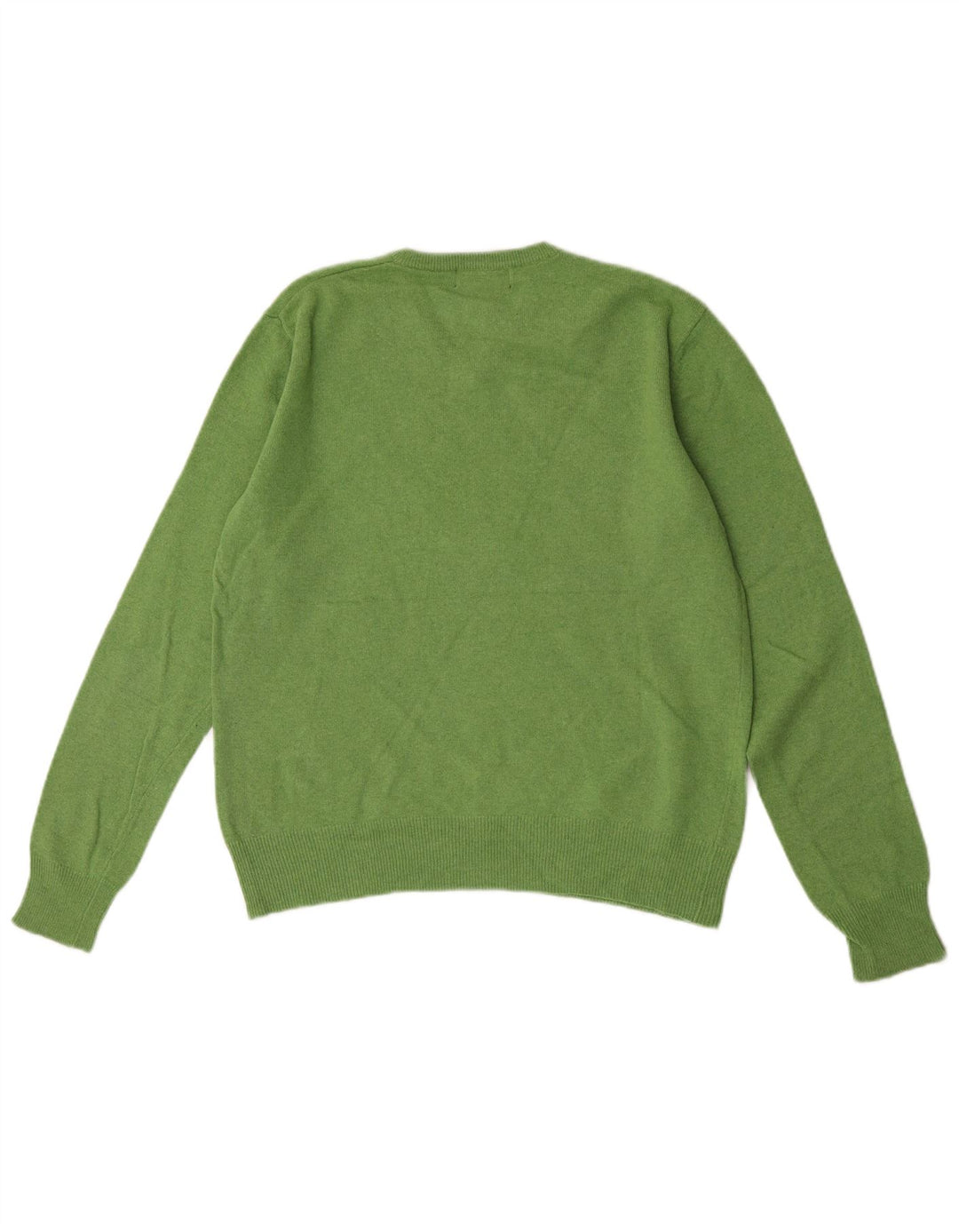 Kappa Hombre Regular Fit Jersey Con Cuello En V Jersey De Lana De Cordero Verde Pequeño