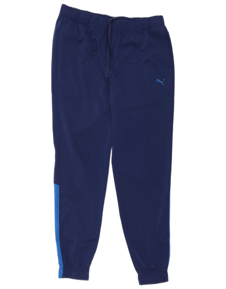 Puma Pantalones De Chándal Hombre Joggers XL Azul Colorblock Poliéster