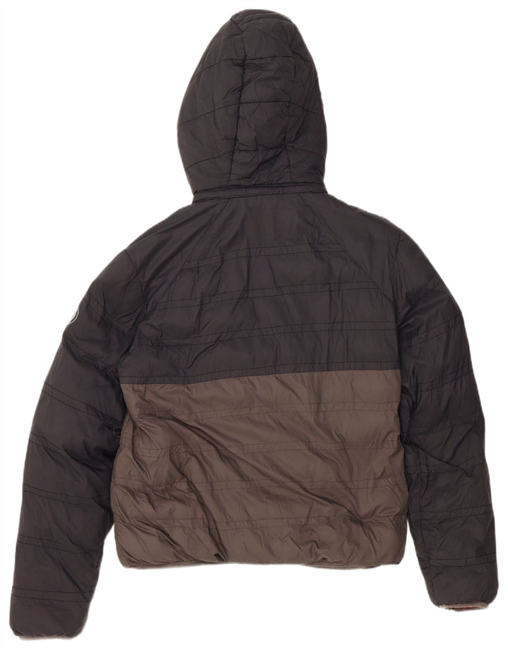 MICHAEL KORS Chaqueta acolchada con capucha para niño 15-16 años Nylon color block gris